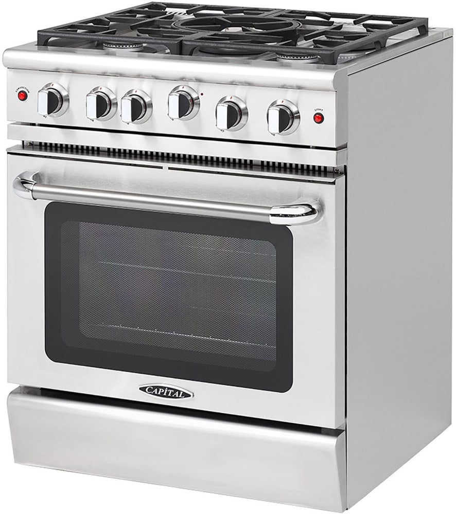 Capital Cooking - 30" Capital Precision Range - Manual Clean - 19K BTU - 5 Sealed Burners w/ Wok Burner 25K BTUs - MCR305 Capital Cooking - 30" Capital Precision Range - Manual Clean - 19K BTU - 5 Sealed Burners w/ Wok Burner 25K BTUs - MCR305