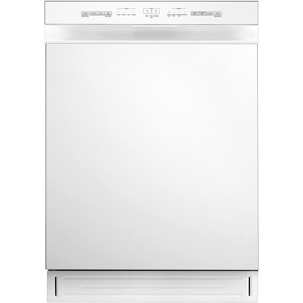 Midea - 24" Front Control Dishwasher, 52 dBA, Hybrid Tub - MDF24P1BWW Midea - 24" Front Control Dishwasher, 52 dBA, Hybrid Tub - MDF24P1BWW