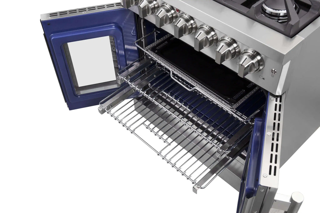 Forno - 30" Massimo 5 Burner Freestanding French Door Dual Fuel Range in Stainless Steel - FFSGS6325-30 Forno - 30" Massimo 5 Burner Freestanding French Door Dual Fuel Range in Stainless Steel - FFSGS6325-30