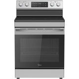 Midea - 30" Electric Range with Steam Clean - MER30S2AST Midea - 30" Electric Range with Steam Clean - MER30S2AST