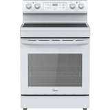 Midea - 30" Electric Range with Steam Clean - MER30S2AWW Midea - 30" Electric Range with Steam Clean - MER30S2AWW
