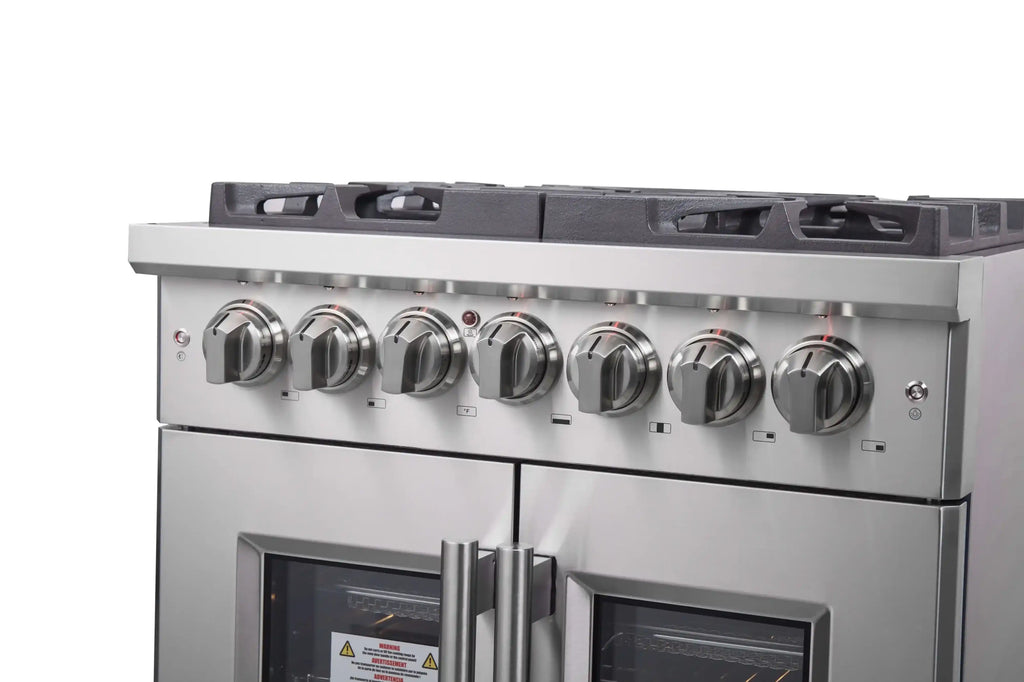 Forno - 30" Massimo 5 Burner Freestanding French Door Dual Fuel Range in Stainless Steel - FFSGS6325-30 Forno - 30" Massimo 5 Burner Freestanding French Door Dual Fuel Range in Stainless Steel - FFSGS6325-30