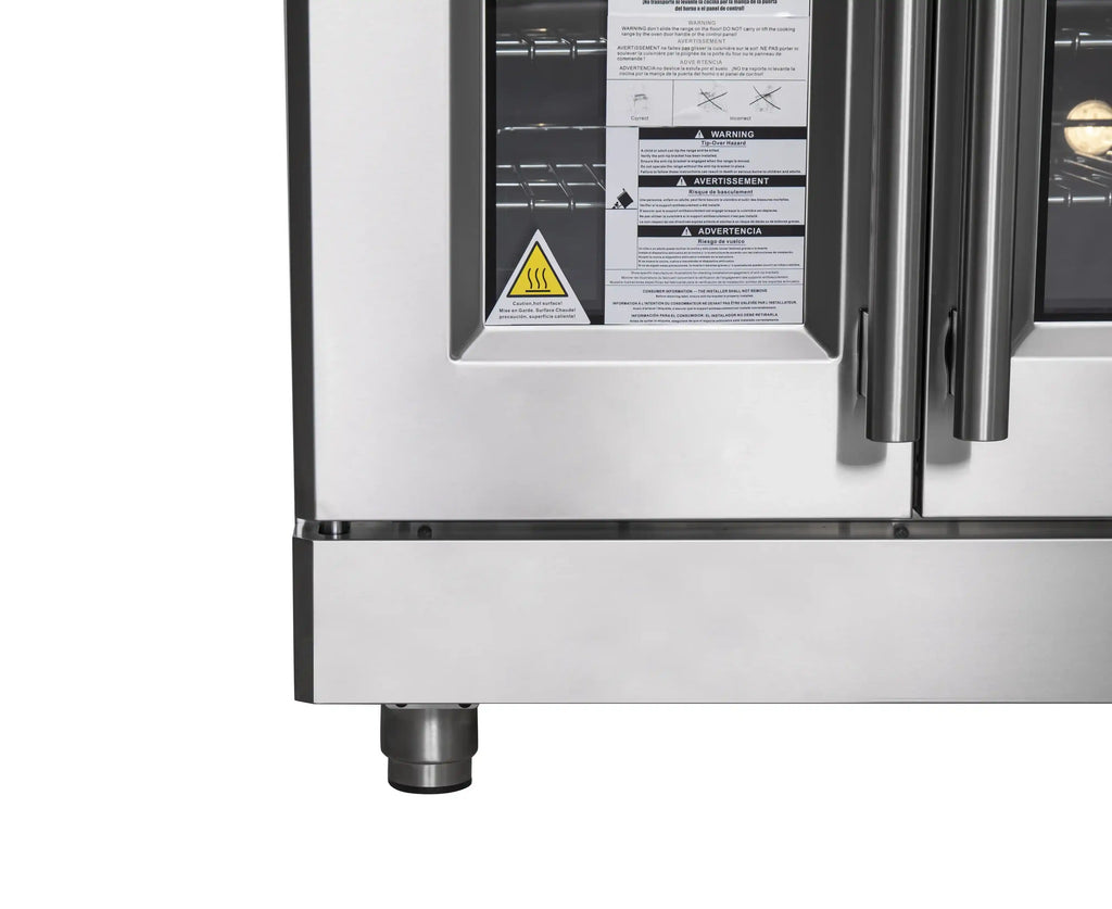 Forno - 30" Massimo 5 Burner Freestanding French Door Dual Fuel Range in Stainless Steel - FFSGS6325-30 Forno - 30" Massimo 5 Burner Freestanding French Door Dual Fuel Range in Stainless Steel - FFSGS6325-30