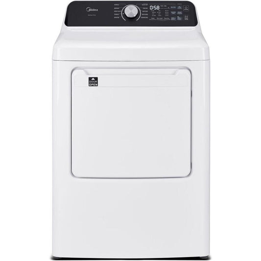 Midea - 7.0 CF Gas Dryer, Sensor Dry - MLTG45N4BWW