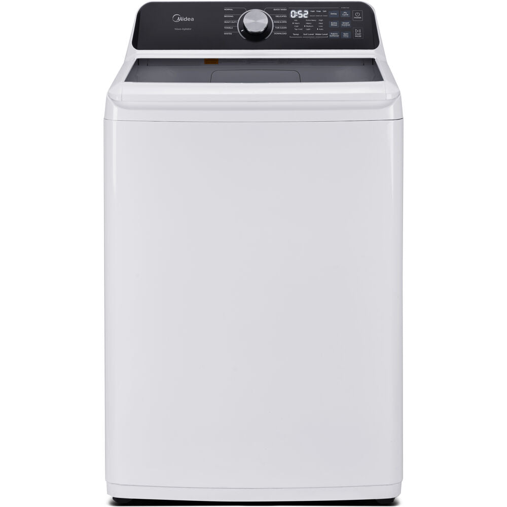 Midea - 4.4 CF Top Load Washer, Agitator, Stainless Tub - MLTW44A4BWW Midea - 4.4 CF Top Load Washer, Agitator, Stainless Tub - MLTW44A4BWW