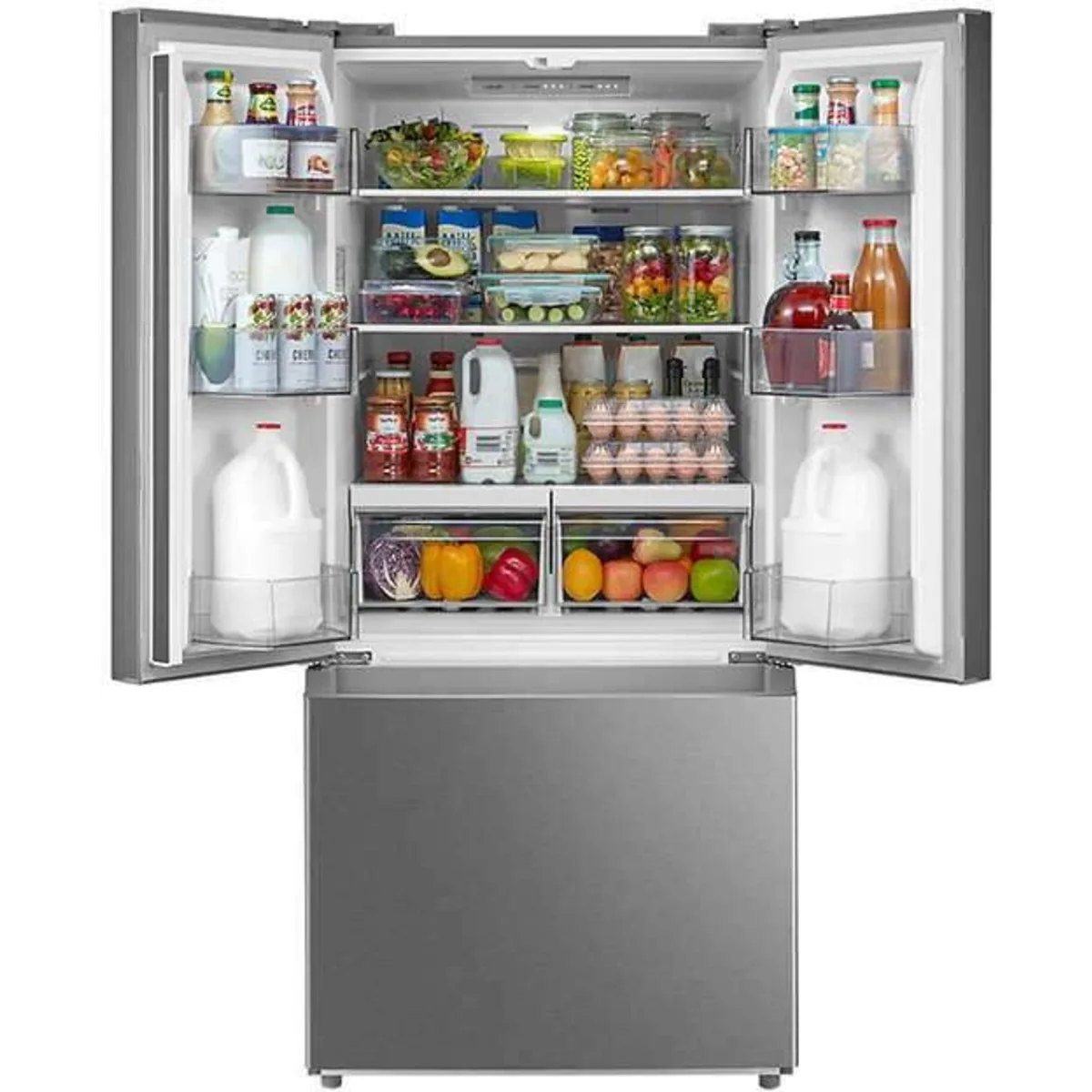Midea - 18 CF French Door, 30" Wide, Non-Dispense - MRF18B4AST Midea - 18 CF French Door, 30" Wide, Non-Dispense - MRF18B4AST