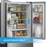 Midea - 18 CF French Door, 30" Wide, Non-Dispense - MRF18B4AST Midea - 18 CF French Door, 30" Wide, Non-Dispense - MRF18B4AST