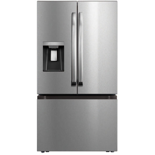 Midea - 29 CF French Door, Ice and Water Dispenser, Standard Depth - MRF29D3AST