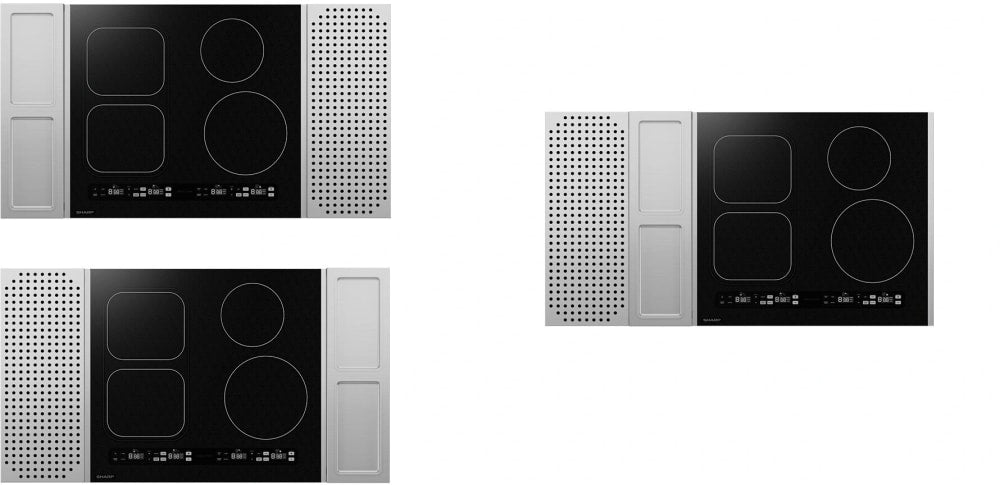 Sharp - 24 in. Induction Cooktop with Side Accessories - SCH2443GB Sharp - 24 in. Induction Cooktop with Side Accessories - SCH2443GB