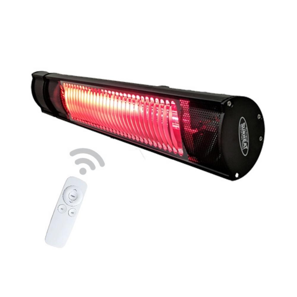 SUNHEAT | 21" 1500W 110V BLACK WALL MOUNTED ELECTRIC HEATER WITH REMOTE | SHWL15B-Remote SUNHEAT | 21" 1500W 110V BLACK WALL MOUNTED ELECTRIC HEATER WITH REMOTE | SHWL15B-Remote