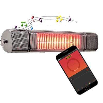 SUNHEAT Electric Mounted Heaters Outdoor Weatherproof Electric Wall Mounted Heater with Bluetooth/ Remote Control-Grey-1500w-120v SUNHEAT Electric Mounted Heaters Outdoor Weatherproof Electric Wall Mounted Heater with Bluetooth/ Remote Control-Grey-1500w-120v