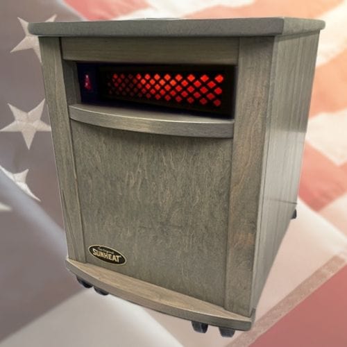 SUNHEAT Infrared Heater Copy of Original SUNHEAT Amish Hand Crafted Infrared Heater - Fireside Mocha Oak SUNHEAT Infrared Heater Copy of Original SUNHEAT Amish Hand Crafted Infrared Heater - Fireside Mocha Oak
