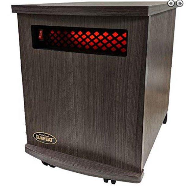 SUNHEAT Infrared Heater Original SUNHEAT USA1500-M Charcoal Walnut SUNHEAT Infrared Heater Original SUNHEAT USA1500-M Charcoal Walnut