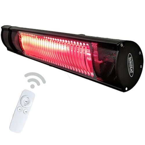 SUNHEAT Remote Controls Commercial/Restaurant 1500 Watt Electric Wall (or Tripod) Mounted Patio Heater with Remote- Black SUNHEAT Remote Controls Commercial/Restaurant 1500 Watt Electric Wall (or Tripod) Mounted Patio Heater with Remote- Black