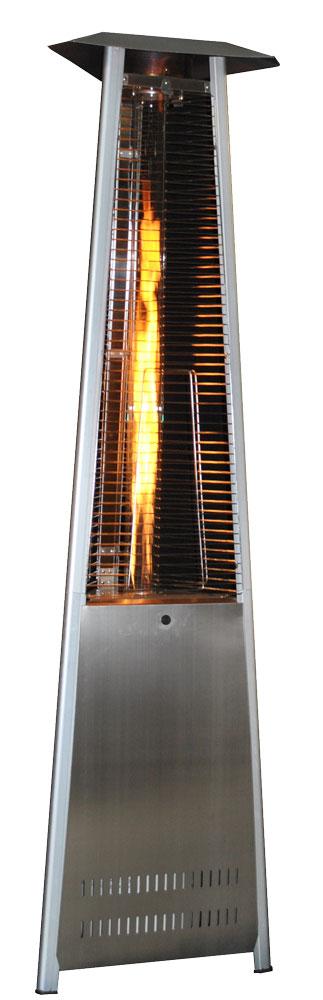 SUNHEAT Tower Patio Heater SUNHEAT Contemporary Triangle Design Portable Propane Commercial Patio Heater with Decorative Variable Flame-Stainless Steel SUNHEAT Tower Patio Heater SUNHEAT Contemporary Triangle Design Portable Propane Commercial Patio Heater with Decorative Variable Flame-Stainless Steel