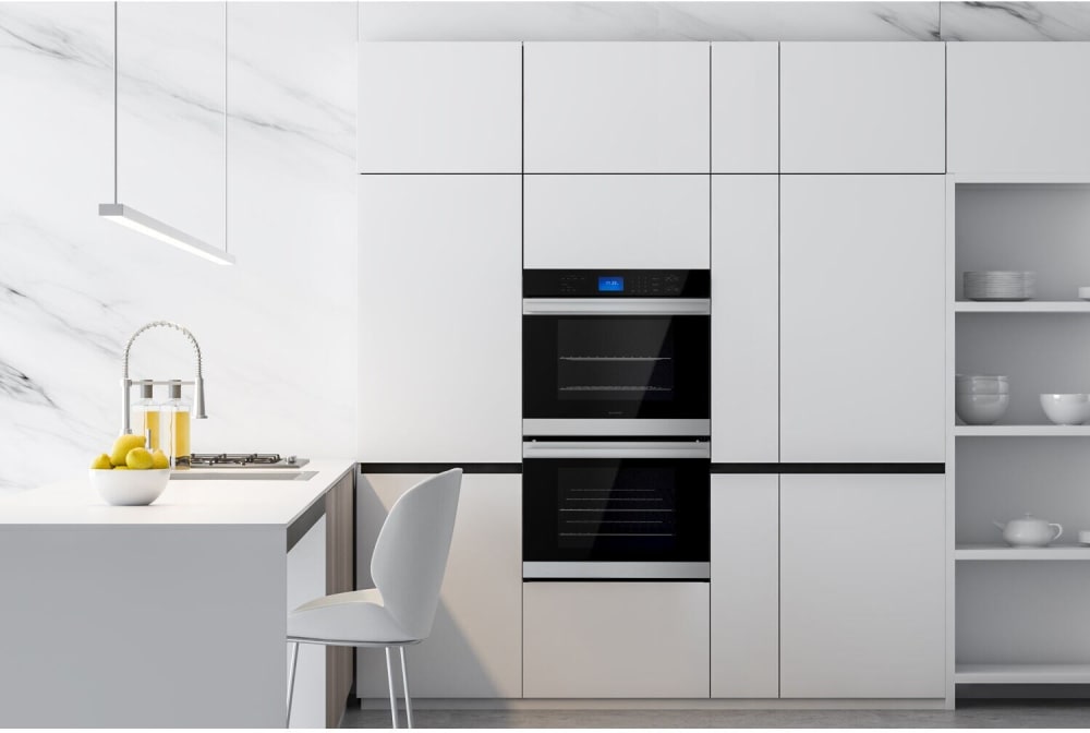 Sharp - Stainless Steel European Convection Built-In Double Wall Oven - SWB3062GS Sharp - Stainless Steel European Convection Built-In Double Wall Oven - SWB3062GS