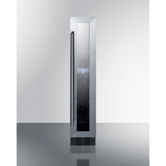 Summit - 6" wide ADA compliant built-in undercounter wine cellar with digital thermostat and LED lighting - SWC007LHD