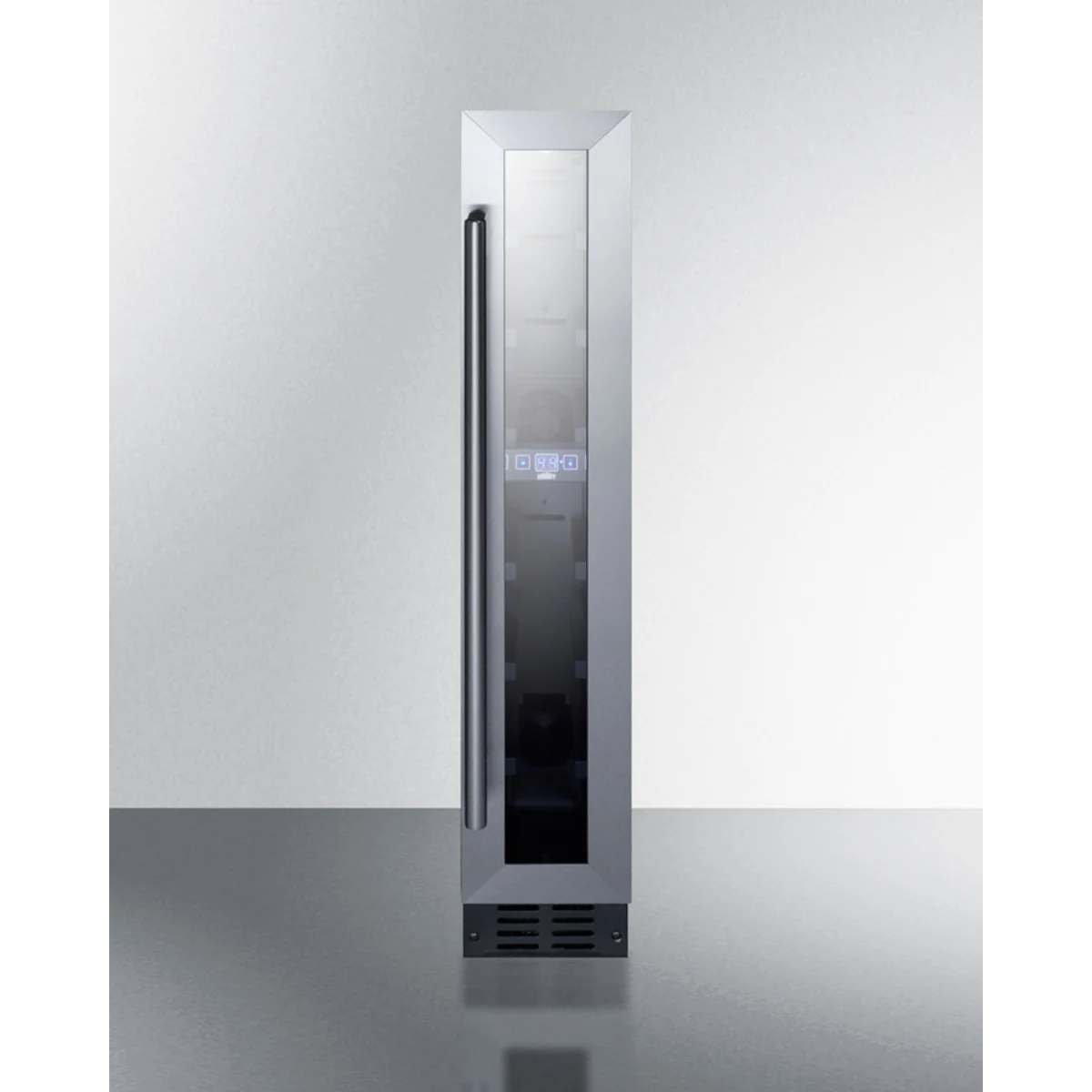 Summit - 6" wide ADA compliant built-in undercounter wine cellar with digital thermostat and LED lighting - SWC007LHD Summit - 6" wide ADA compliant built-in undercounter wine cellar with digital thermostat and LED lighting - SWC007LHD