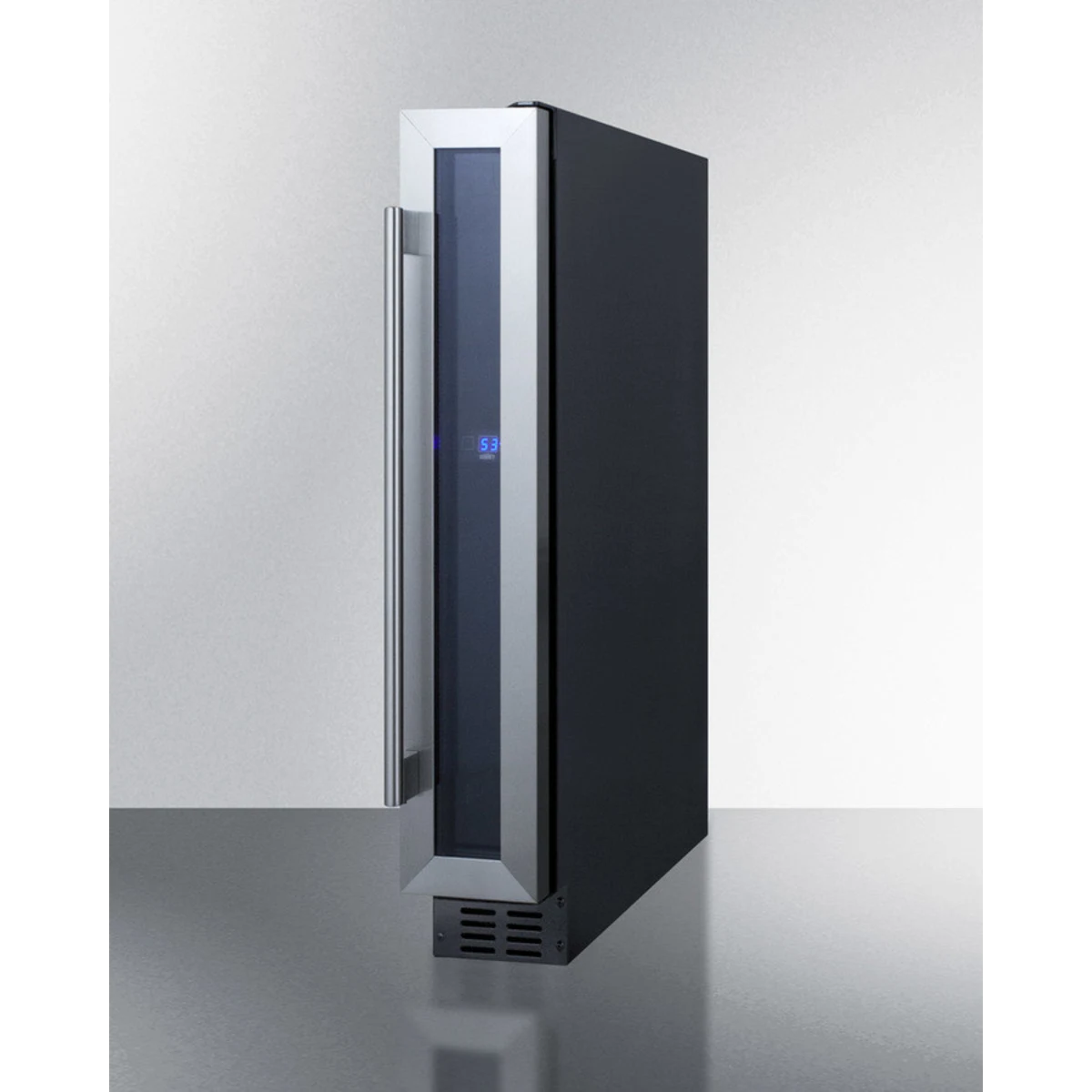 Summit - 6" wide ADA compliant built-in undercounter wine cellar with digital thermostat and LED lighting - SWC007LHD Summit - 6" wide ADA compliant built-in undercounter wine cellar with digital thermostat and LED lighting - SWC007LHD