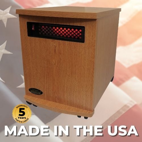 Sunheat Original SUNHEAT USA1500-M Infrared Heater - Oak Sunheat Original SUNHEAT USA1500-M Infrared Heater - Oak