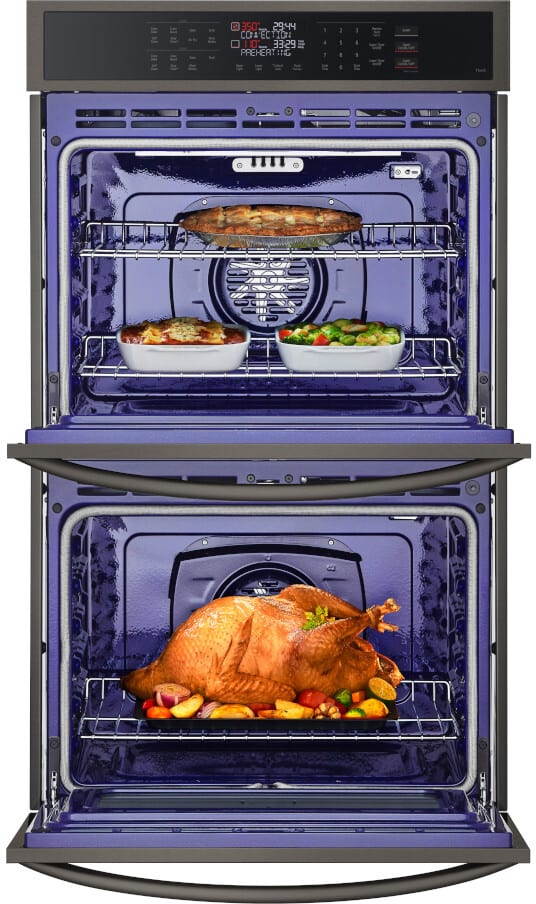 LG - 9.4 CF / 30" Smart Double Wall Oven with Fan Convection, Air Fry - Electric Wall Ovens - WDEP9423D LG - 9.4 CF / 30" Smart Double Wall Oven with Fan Convection, Air Fry - Electric Wall Ovens - WDEP9423D