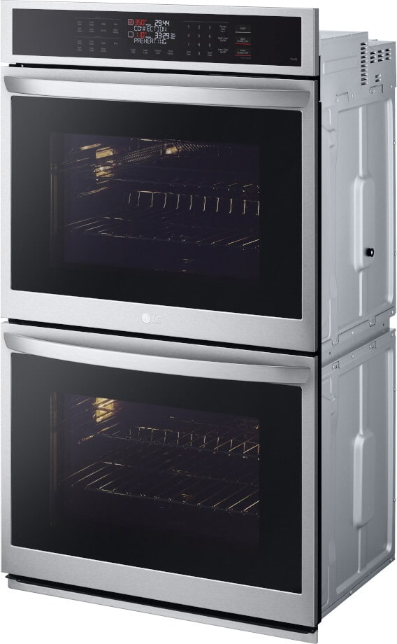 LG - 9.4 CF / 30" Smart Double Wall Oven with Fan Convection, Air Fry - Electric Wall Ovens - WDEP9423F LG - 9.4 CF / 30" Smart Double Wall Oven with Fan Convection, Air Fry - Electric Wall Ovens - WDEP9423F