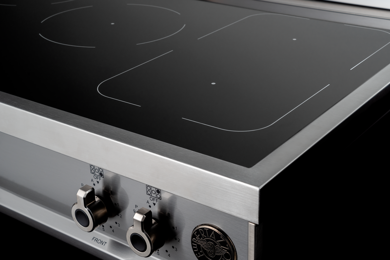 Bertazzoni - 36" Induction Rangetop with 5 Cooking Zones - Professional Series - Stainless Steel - PROF365IRTXT Bertazzoni - 36" Induction Rangetop with 5 Cooking Zones - Professional Series - Stainless Steel - PROF365IRTXT