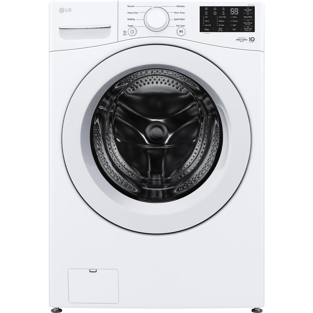 LG - 5.0 CF Ultra Large Capacity Front Load Washer with ColdWash, NFC Tag On - WM3470CW LG - 5.0 CF Ultra Large Capacity Front Load Washer with ColdWash, NFC Tag On - WM3470CW