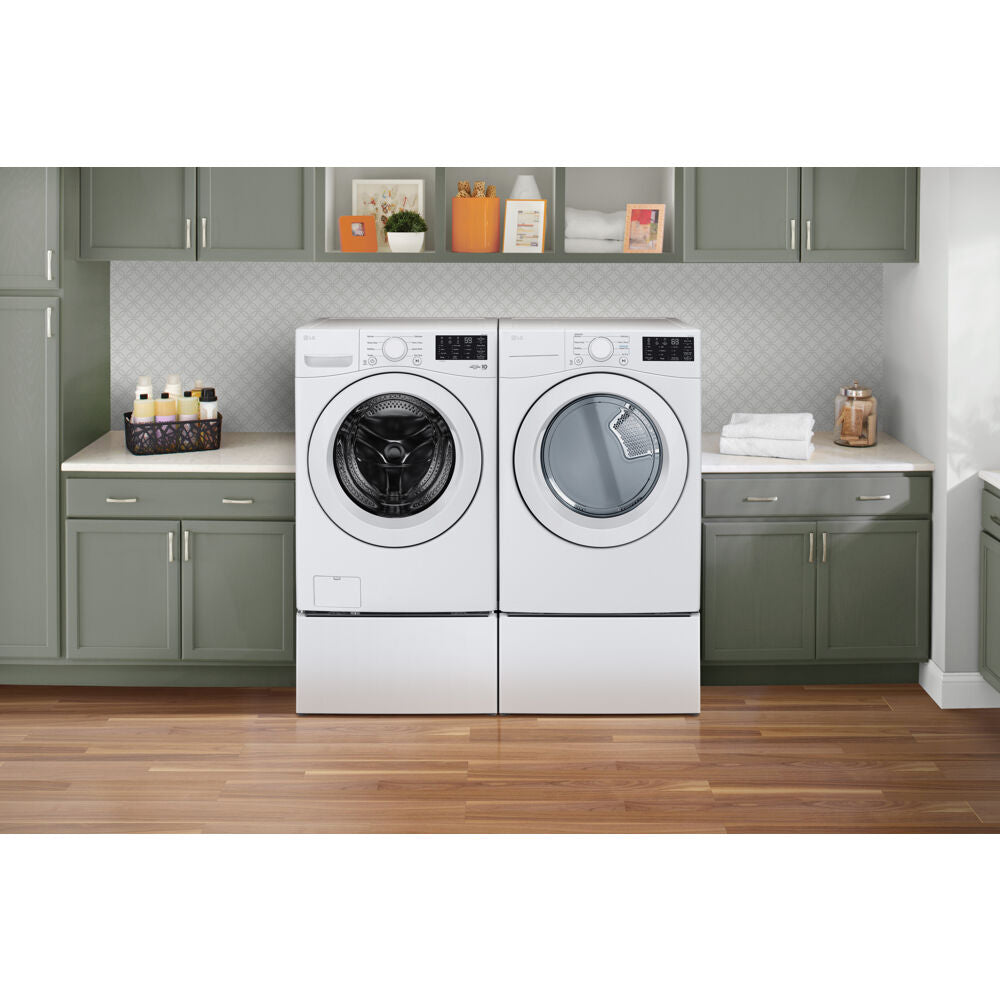LG - 5.0 CF Front Load Washer (WM3470CW) & 7.4 CF Gas Dryer (DLG3471W) - WM3470CW-G-KIT LG - 5.0 CF Front Load Washer (WM3470CW) & 7.4 CF Gas Dryer (DLG3471W) - WM3470CW-G-KIT