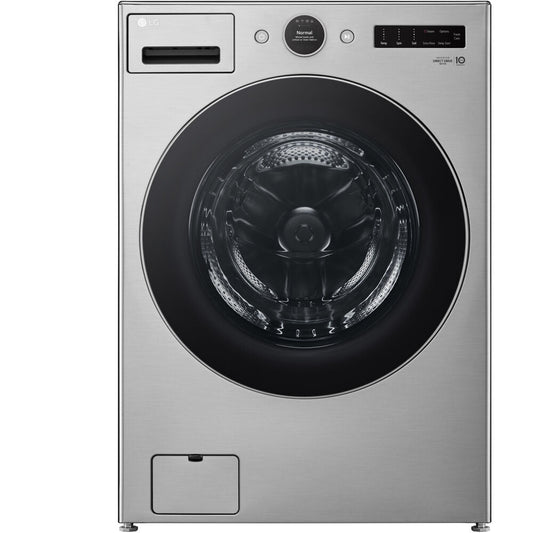 LG - 4.5 CF Ultra Large Capacity Front Load Washer with AIDD, Steam, Wi-Fi - WM5500HVA