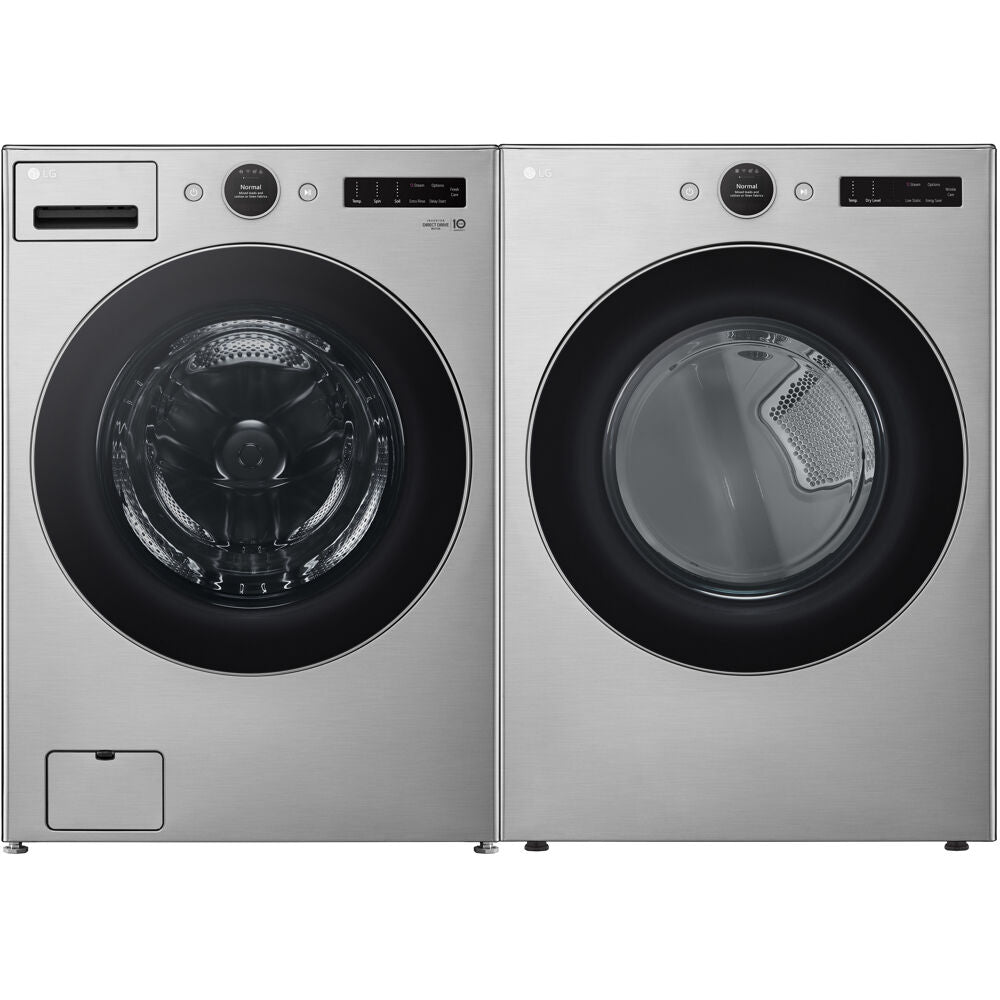LG - 4.5 CF Front Load Washer (WM5500HVA) & 7.4 CF Electric Dryer (DLEX5500V) - WM5500HVA-E-KIT LG - 4.5 CF Front Load Washer (WM5500HVA) & 7.4 CF Electric Dryer (DLEX5500V) - WM5500HVA-E-KIT