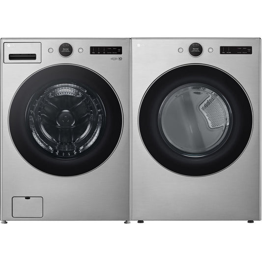 LG - 4.5 CF Front Load Washer (WM5500HVA) & 7.4 CF Electric Dryer (DLEX5500V) - WM5500HVA-E-KIT