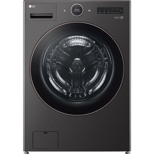 LG - 5.0 CF Ultra Large Capacity Front Load Washer, TurboWash360, Steam, Wifi - WM6500HBA