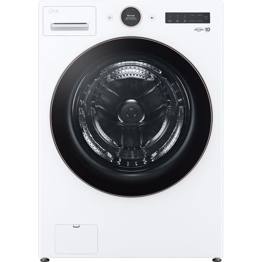 LG - 5.0 CF Ultra Large Capacity Front Load Washer, TurboWash360, Steam, Wifi - WM6500HWA