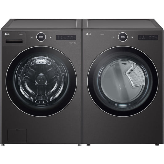 LG - 5.0 CF Front Load Washer (WM6700HBA) + 7.4 CF Gas Dryer (DLGX6701B) - WM6700HBA-G-KIT
