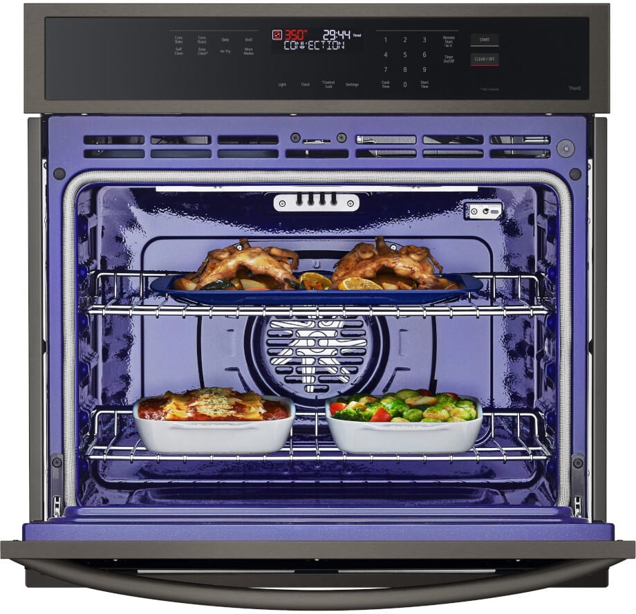 LG - 4.7 CF / 30" Smart Single Wall Oven with Fan Convection, Air Fry - Electric Wall Ovens - WSEP4723D LG - 4.7 CF / 30" Smart Single Wall Oven with Fan Convection, Air Fry - Electric Wall Ovens - WSEP4723D