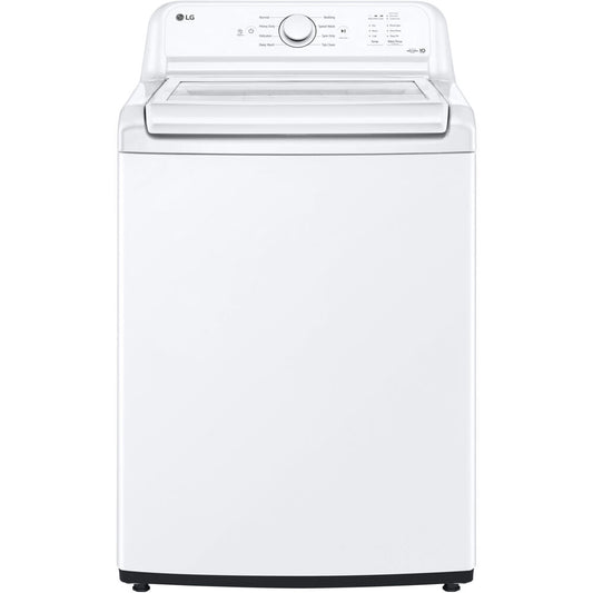 LG - 4.1 CF Ultra Large Capacity Top Load Washer, Agitator - WT6105CW