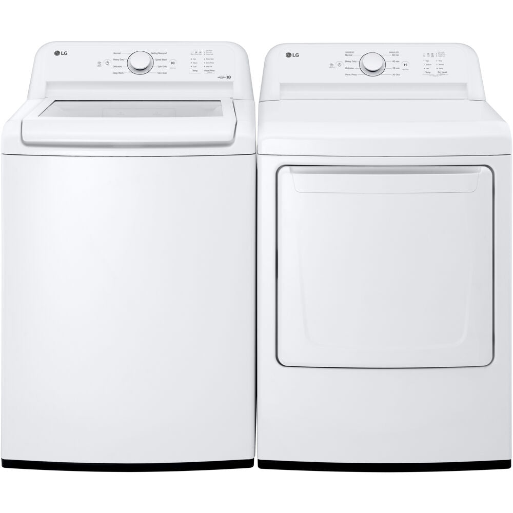 LG - 4.1 CF Top Load Washer (WT6105CW) & 7.3 CF Gas Dryer (DLG6101W) - WT6105CW-G-KIT LG - 4.1 CF Top Load Washer (WT6105CW) & 7.3 CF Gas Dryer (DLG6101W) - WT6105CW-G-KIT