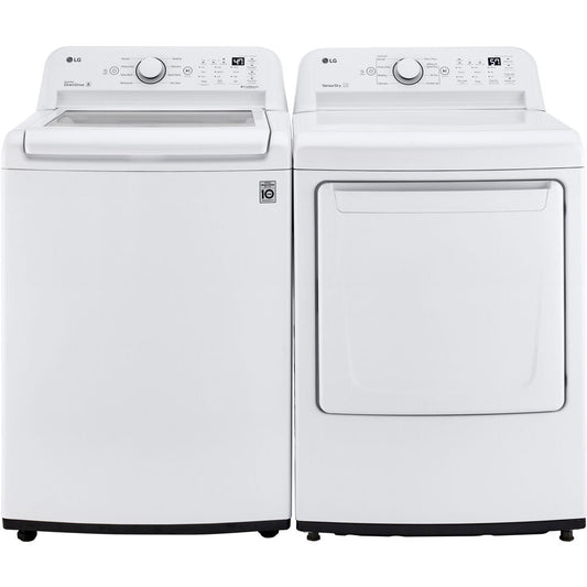 LG - 4.3 CF Top Load Washer (WT7005CW) & 7.3 Electric Dryer (DLE7000W) - WT7005CW-E-KIT