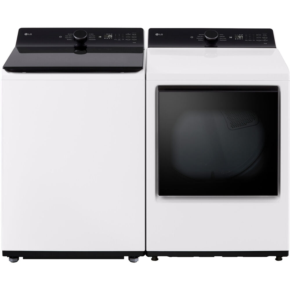 LG - 5.5 CF Top Load Washer (WT8400CW) + 7.3 CF Electric Dryer (DLE8400WE) - WT8400CW-E-KIT LG - 5.5 CF Top Load Washer (WT8400CW) + 7.3 CF Electric Dryer (DLE8400WE) - WT8400CW-E-KIT