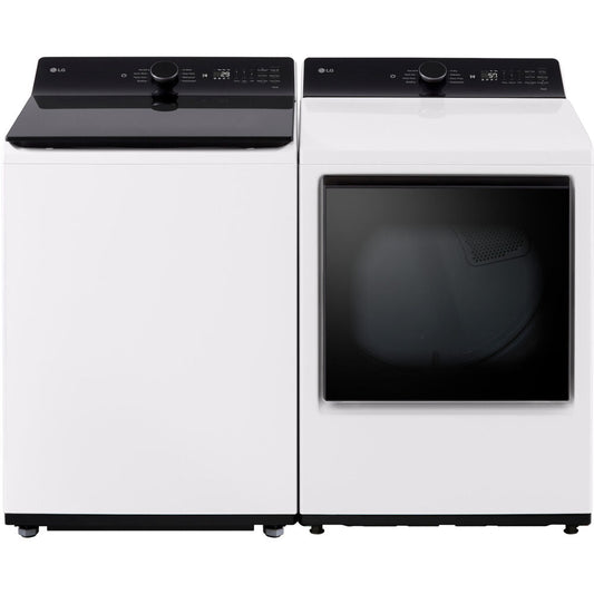 LG - 5.5 CF Top Load Washer (WT8400CW) + 7.3 CF Electric Dryer (DLE8400WE) - WT8400CW-E-KIT