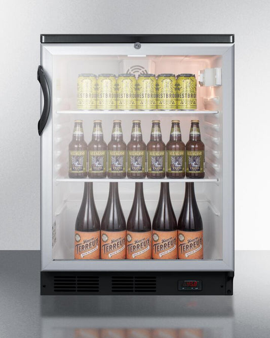 Summit Commercial - 24" Commercial Glass Door Craft Beer and Wine Refrigerator
