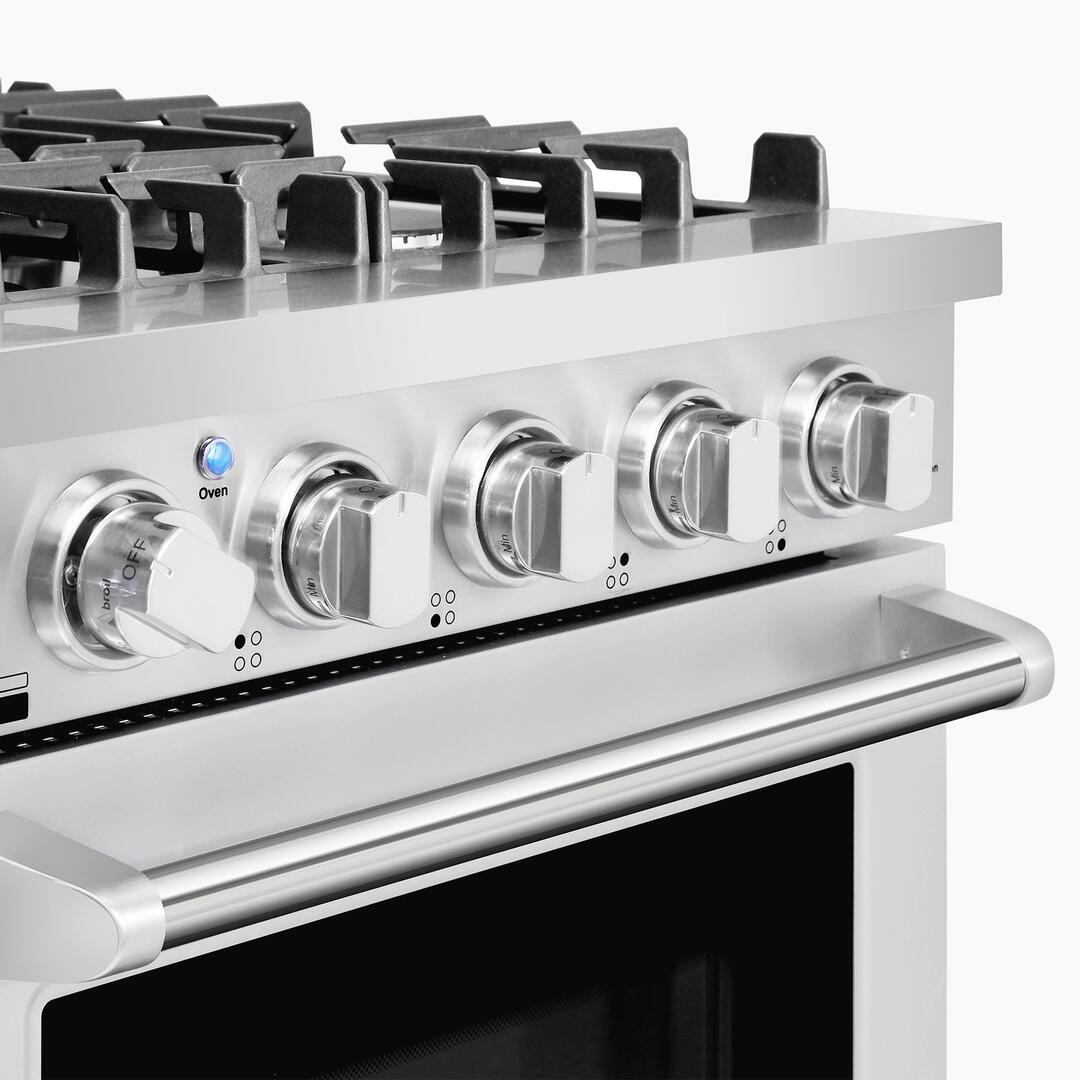 Cosmo - 24 in. Slide-In Freestanding Gas Range with 4 Sealed Burners, Cast Iron Grates, 3.73 cu. ft. Capacity Convection Oven in Stainless Steel | COS-EPGR244 Cosmo - 24 in. Slide-In Freestanding Gas Range with 4 Sealed Burners, Cast Iron Grates, 3.73 cu. ft. Capacity Convection Oven in Stainless Steel | COS-EPGR244