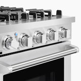 Cosmo - 24 in. Slide-In Freestanding Gas Range with 4 Sealed Burners, Cast Iron Grates, 3.73 cu. ft. Capacity Convection Oven in Stainless Steel | COS-EPGR244 Cosmo - 24 in. Slide-In Freestanding Gas Range with 4 Sealed Burners, Cast Iron Grates, 3.73 cu. ft. Capacity Convection Oven in Stainless Steel | COS-EPGR244
