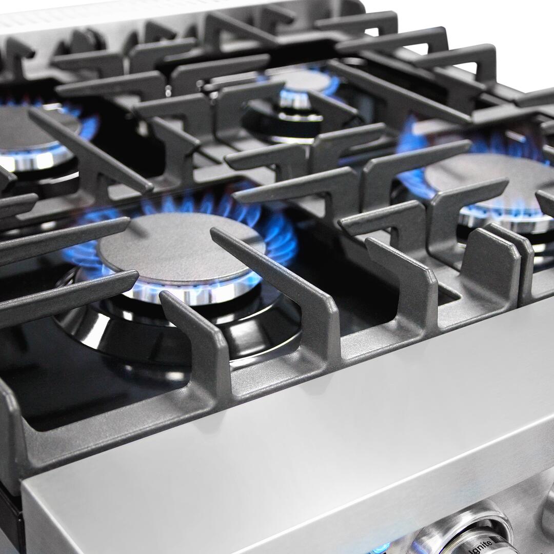 Cosmo - 24 in. Slide-In Freestanding Gas Range with 4 Sealed Burners, Cast Iron Grates, 3.73 cu. ft. Capacity Convection Oven in Stainless Steel | COS-EPGR244 Cosmo - 24 in. Slide-In Freestanding Gas Range with 4 Sealed Burners, Cast Iron Grates, 3.73 cu. ft. Capacity Convection Oven in Stainless Steel | COS-EPGR244