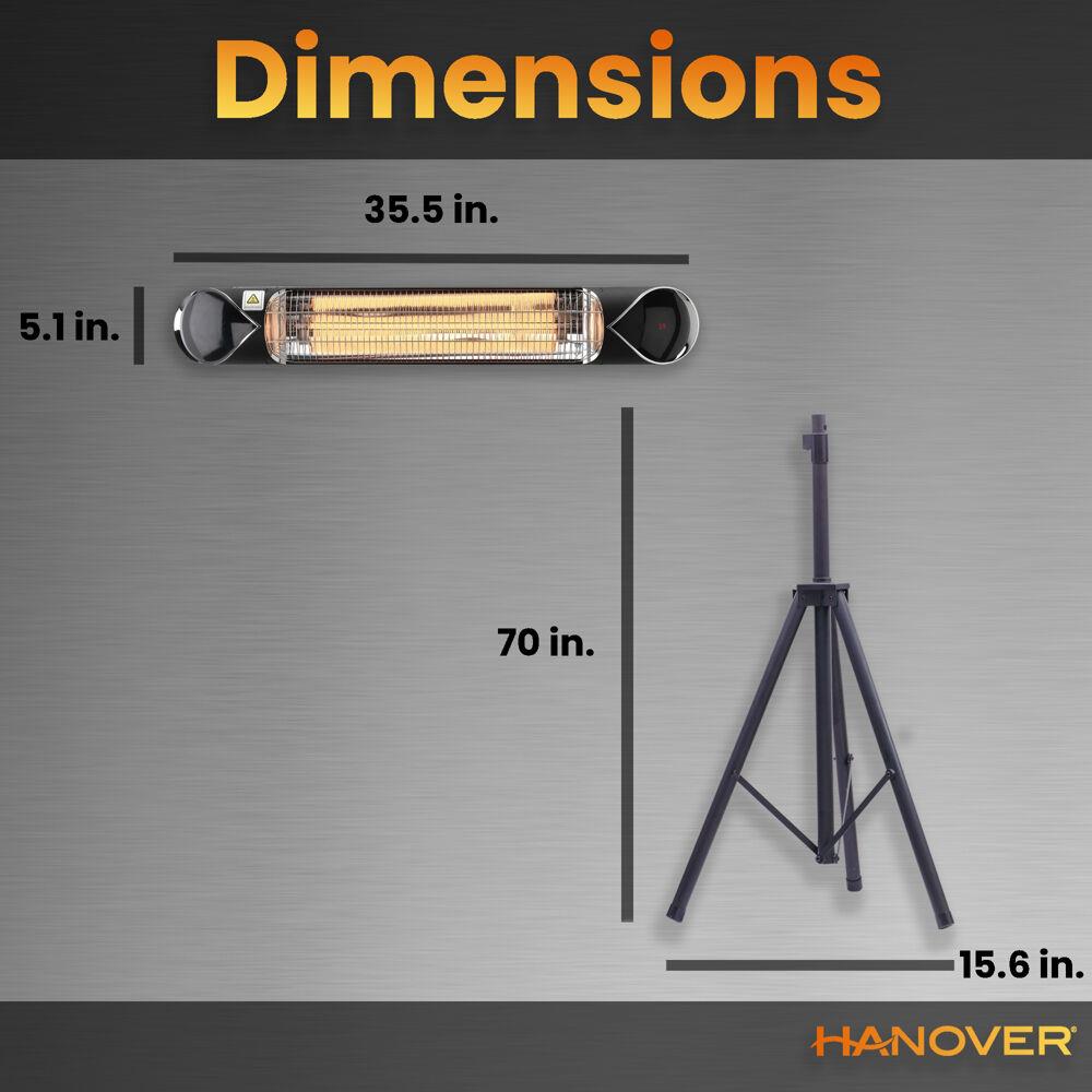 Hanover Electric Outdoor Heaters HAN1052ICBLK TP Hanover Electric Outdoor Heaters HAN1052ICBLK TP