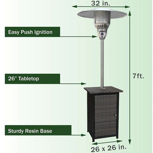 Hanover Umbrella Patio Heater HAN020BRWCK Hanover Umbrella Patio Heater HAN020BRWCK