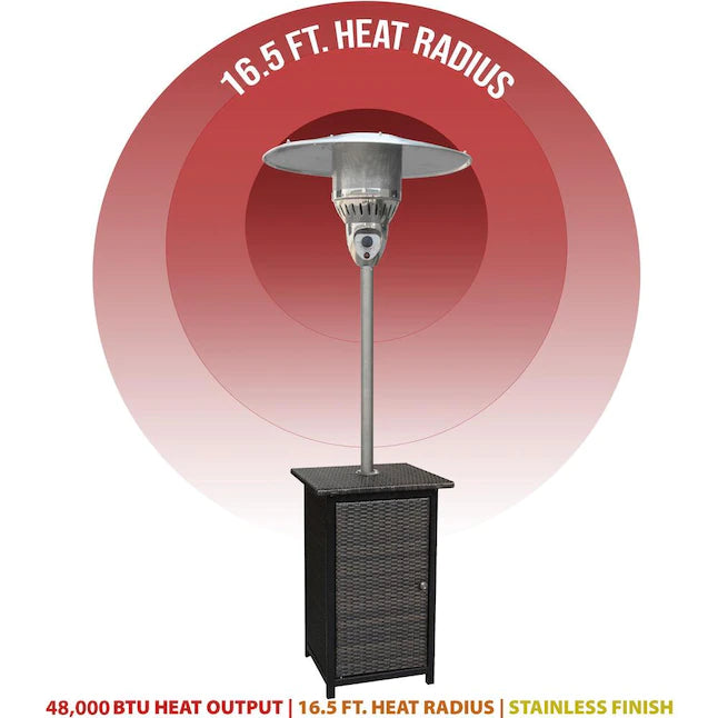 Hanover Umbrella Patio Heater HAN020BRWCK Hanover Umbrella Patio Heater HAN020BRWCK