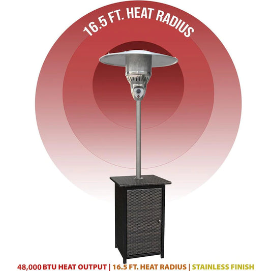 Hanover Umbrella Patio Heater HAN020BRWCK