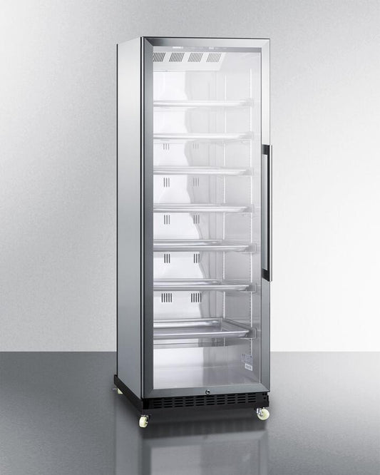 Summit Commercial - 24" Wide Mini Reach-In Beverage Center with Dolly